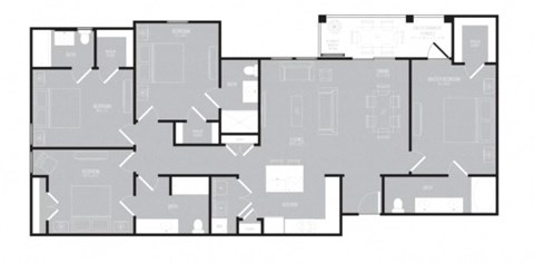 MBS D1 Floor plan at Park at Bayside, Rowlett, Texas